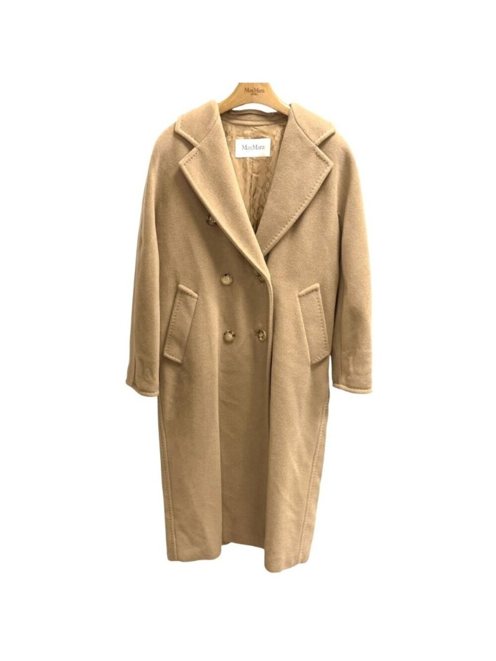 Max Mara Coat Oversize Brown Camel Wool Cashmere Autumn Winter 34